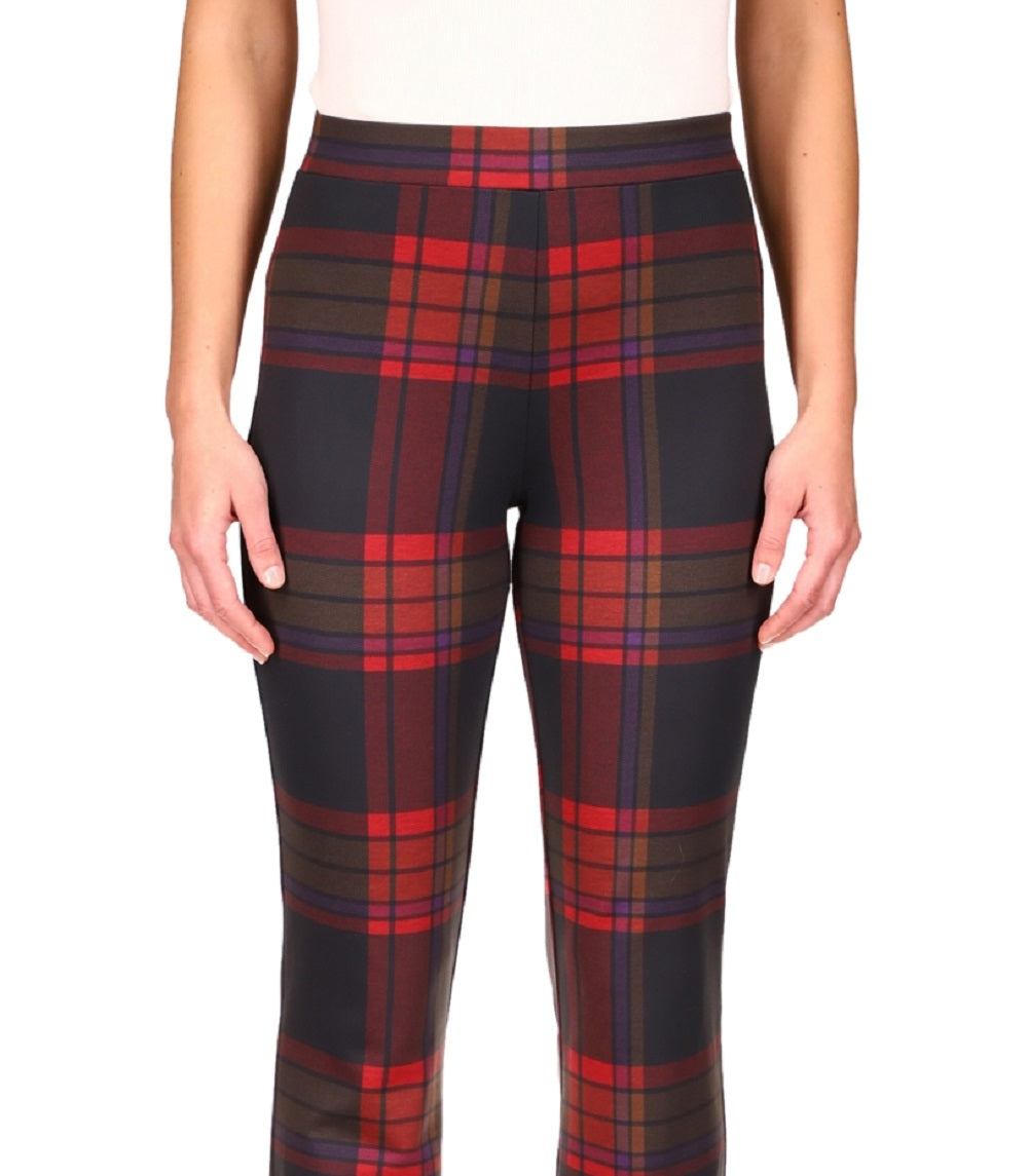 Calça curta Sanctuary Carnaby Plaid Kick feminina vermelha tamanho pequeno