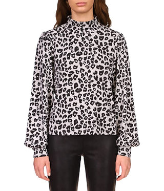 Blusa estampada Sanctuary For Keeps feminina, preta, tamanho pequeno