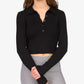 Suéter Polo Bel Air Rib Sanctuary Feminino Preto Tamanho X-S