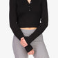 Suéter Polo Bel Air Rib Sanctuary Feminino Preto Tamanho X-S