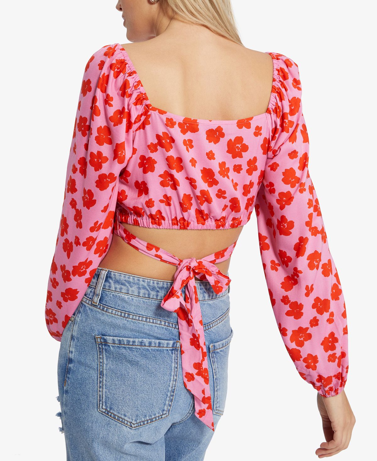 Top curto com amarração nas costas Going Solo da Sanctuary Feminino Rosa Tamanho Grande