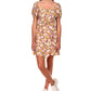 Vestido feminino Sanctuary com estampa floral Fresh Breeze, branco, tamanho 10