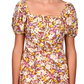 Vestido feminino Sanctuary com estampa floral Fresh Breeze, branco, tamanho 10