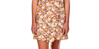 Vestido feminino Sanctuary com estampa floral Fresh Breeze, branco, tamanho 10
