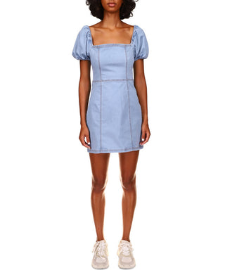 Minivestido jeans justo After Me da Sanctuary Feminino Azul Tamanho 6