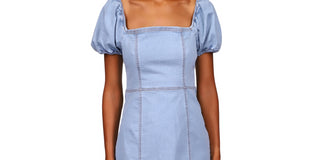 Minivestido jeans justo After Me da Sanctuary Feminino Azul Tamanho 6