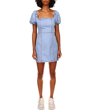 Minivestido jeans justo After Me da Sanctuary Feminino Azul Tamanho 8