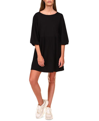 Vestido Babydoll Feminino Sanctuary em Malha de Algodão, Preto, Tamanho X-S