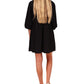 Vestido Babydoll Feminino Sanctuary em Malha de Algodão, Preto, Tamanho X-S