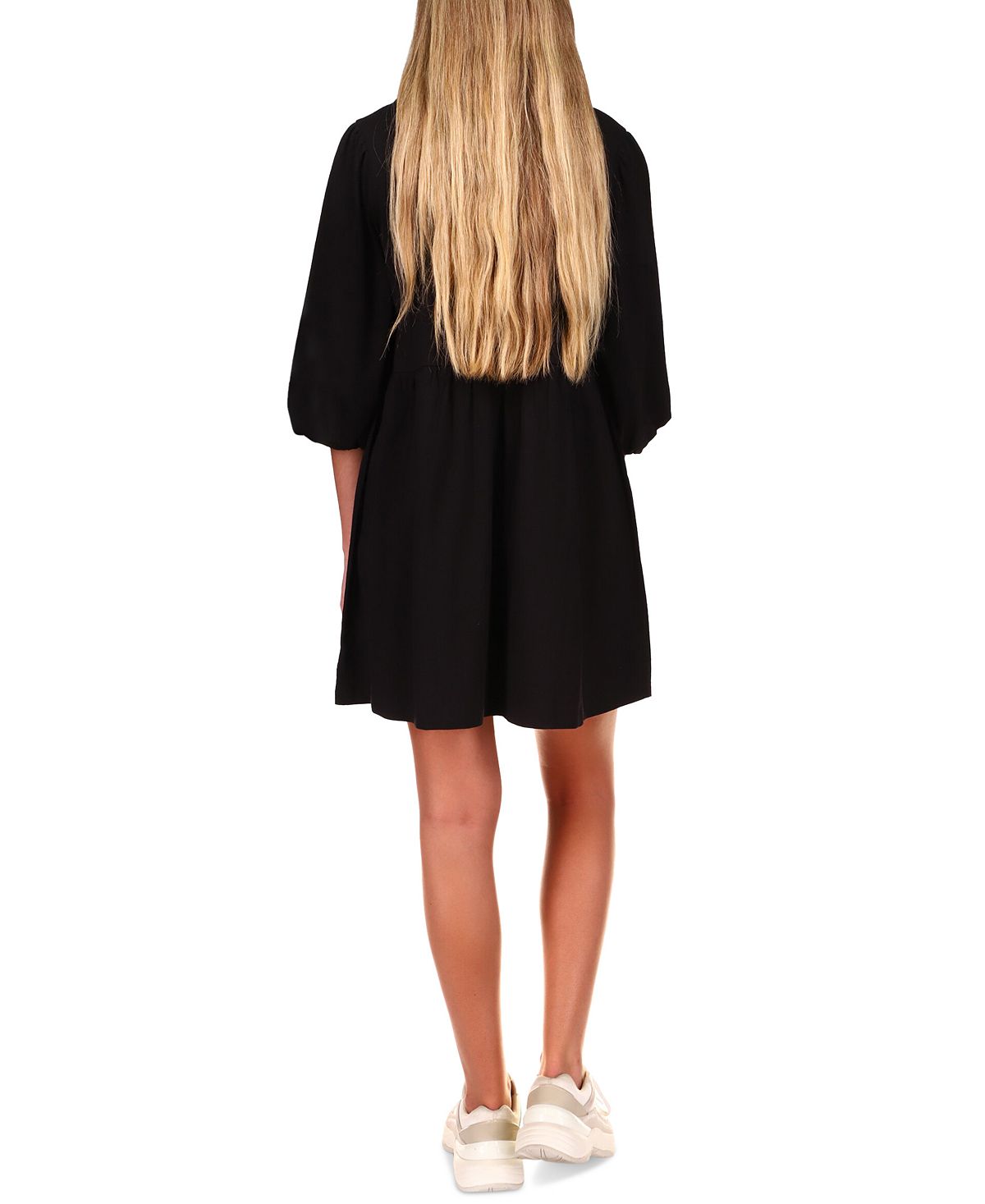 Vestido Babydoll Feminino Sanctuary em Malha de Algodão, Preto, Tamanho X-S
