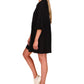 Vestido Babydoll Feminino Sanctuary em Malha de Algodão, Preto, Tamanho X-S