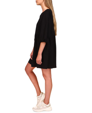 Vestido Babydoll Feminino Sanctuary em Malha de Algodão, Preto, Tamanho X-S