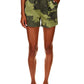 Sanctuary Shorts Camuflado Feminino Cintura Alta com Cinto Verde Tamanho 28
