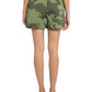 Sanctuary Shorts Camuflado Feminino Cintura Alta com Cinto Verde Tamanho 28