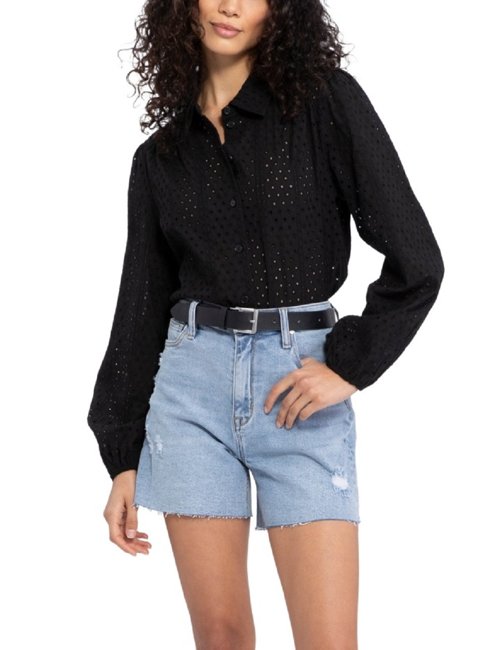 Sanctuary Shorts Jeans Recortado com Estampa de Galinha Crua e Desgastada para Calçada Feminino Azul Tamanho 24