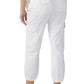 Calça feminina Rebel Crop de algodão elástico Sanctuary, branca, tamanho 28