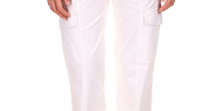 Calça feminina Rebel Crop de algodão elástico Sanctuary, branca, tamanho 34