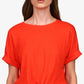 Camiseta feminina Sanctuary All Day com amarração na cintura, vermelha, tamanho X-S