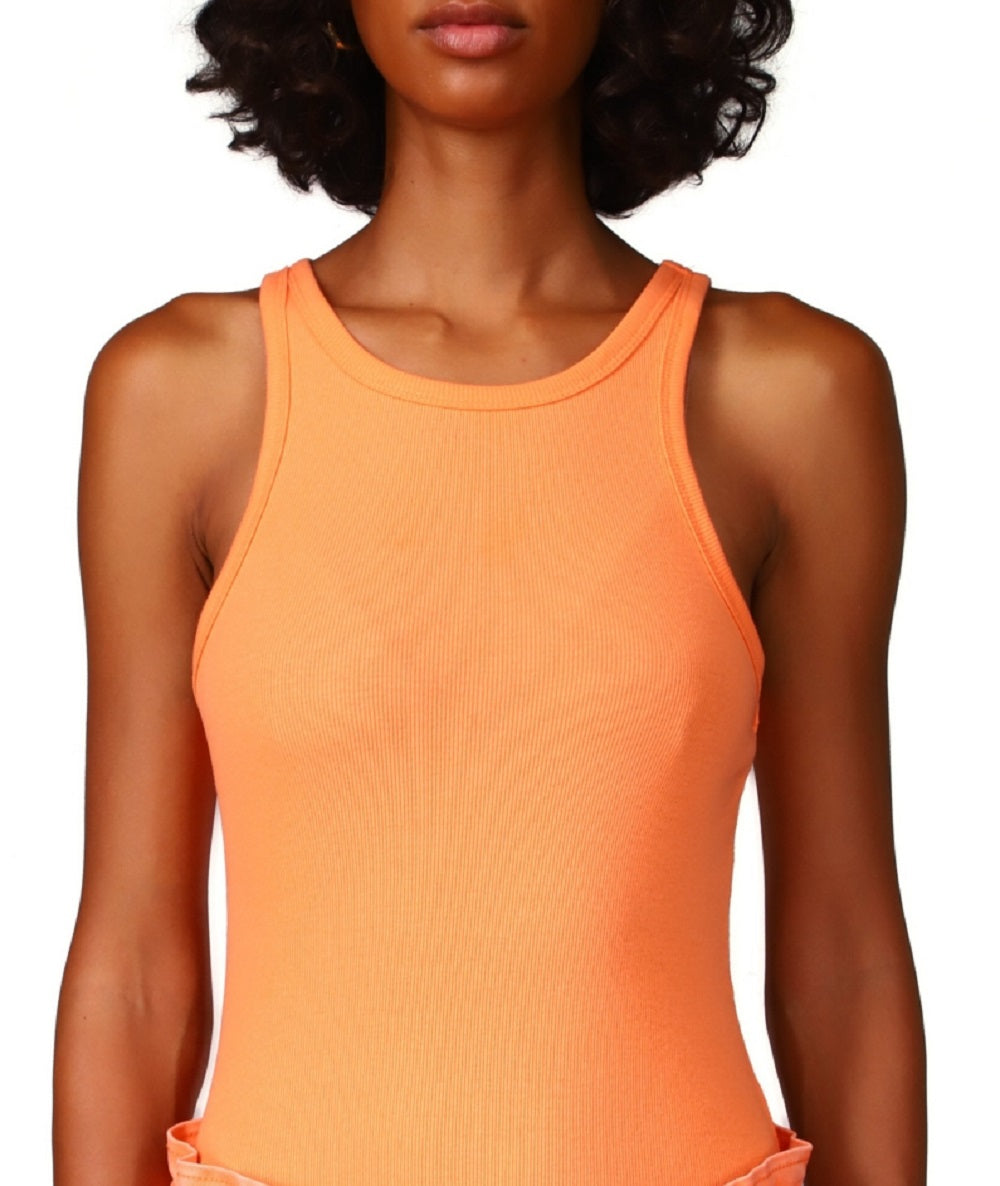 Regata Sanctuary Feminina Rib Laranja Tamanho X-S