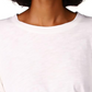 Blusa feminina Sanctuary Cloud Control com ilhós e manga bufante, mistura de algodão, branca, tamanho pequeno