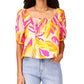 Blusa estampada Real Love da Sanctuary Women, rosa, tamanho XX-S