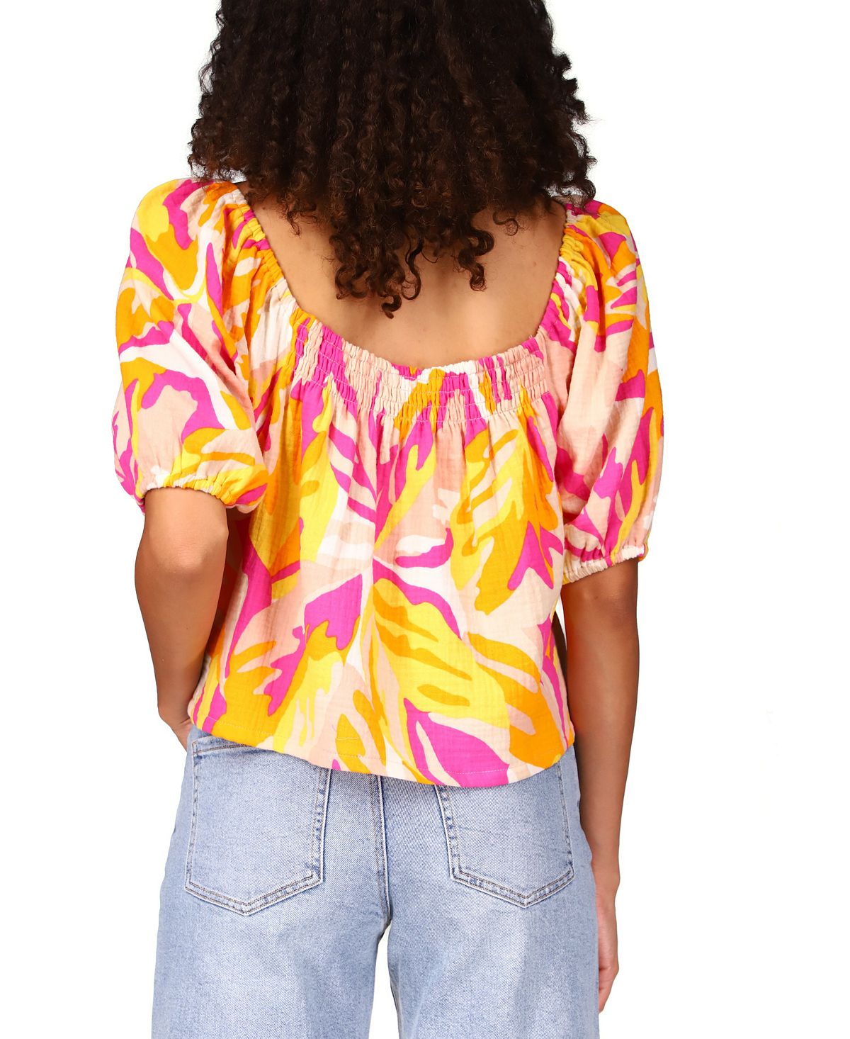 Blusa estampada Real Love da Sanctuary Women, rosa, tamanho XX-S