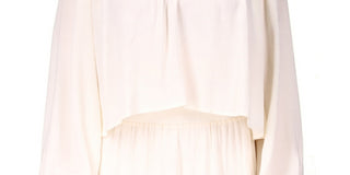 Blusa feminina Sanctuary Relaxed High Low, branca, tamanho X-S