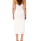 Vestido midi de crochê Sanctuary Women's Into The Night, branco, tamanho grande