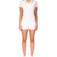 Macacão feminino Sanctuary Poolside Terry Cloth, branco, tamanho médio