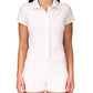 Macacão feminino Sanctuary Poolside Terry Cloth, branco, tamanho médio