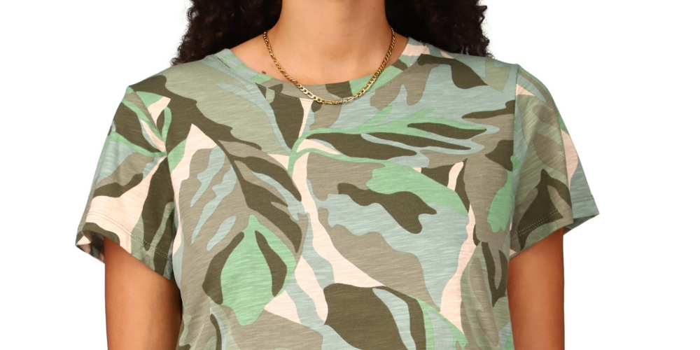 Camiseta feminina The Perfect Print da Sanctuary, verde, tamanho X-S