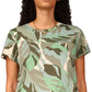 Camiseta feminina The Perfect Print da Sanctuary, verde, tamanho pequeno