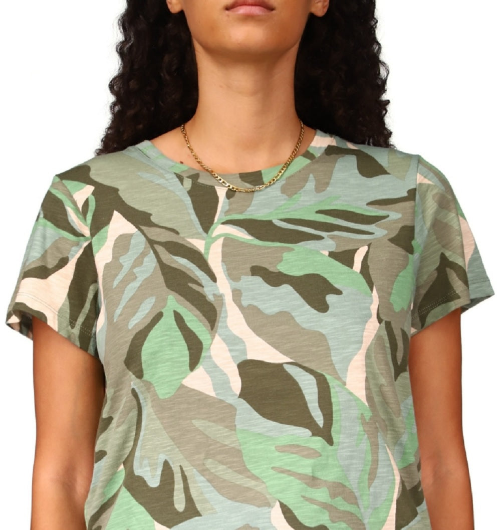 Camiseta feminina The Perfect Print da Sanctuary, verde, tamanho médio