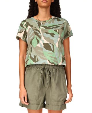 Camiseta feminina The Perfect Print da Sanctuary, verde, tamanho médio