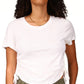 Camiseta Feminina Sanctuary com Cordão Lateral Branca Tamanho Grande