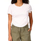 Camiseta Feminina Sanctuary com Cordão Lateral Branca Tamanho Grande