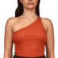 Regata Sanctuary Hot Shot One Shoulder Feminina Marrom Tamanho Médio