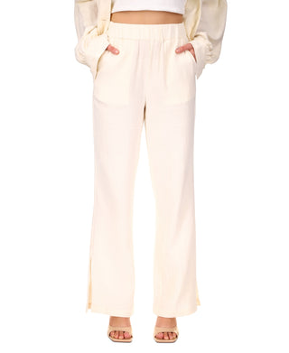 Calças femininas Sanctuary Easy Going bege tamanho X-Large