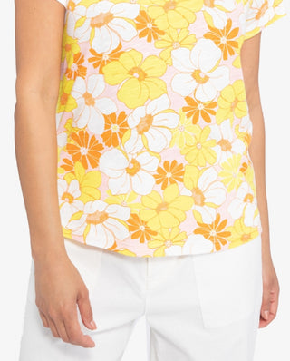 Camiseta feminina The Perfect Print da Sanctuary, rosa, tamanho X-S