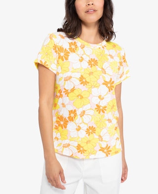 Camiseta feminina The Perfect Print da Sanctuary, rosa, tamanho X-S