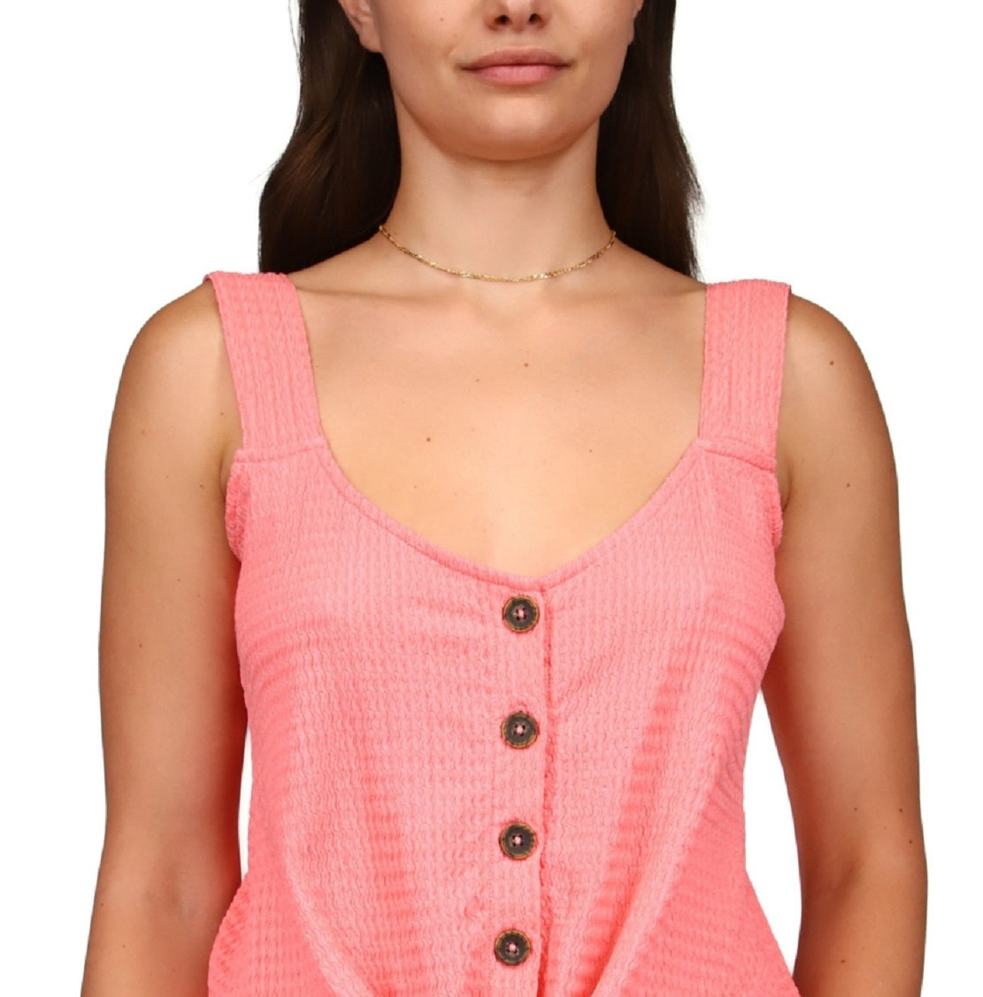 Regata Sanctuary Feminina Golden Hour Tie Hem Vermelha Tamanho Grande