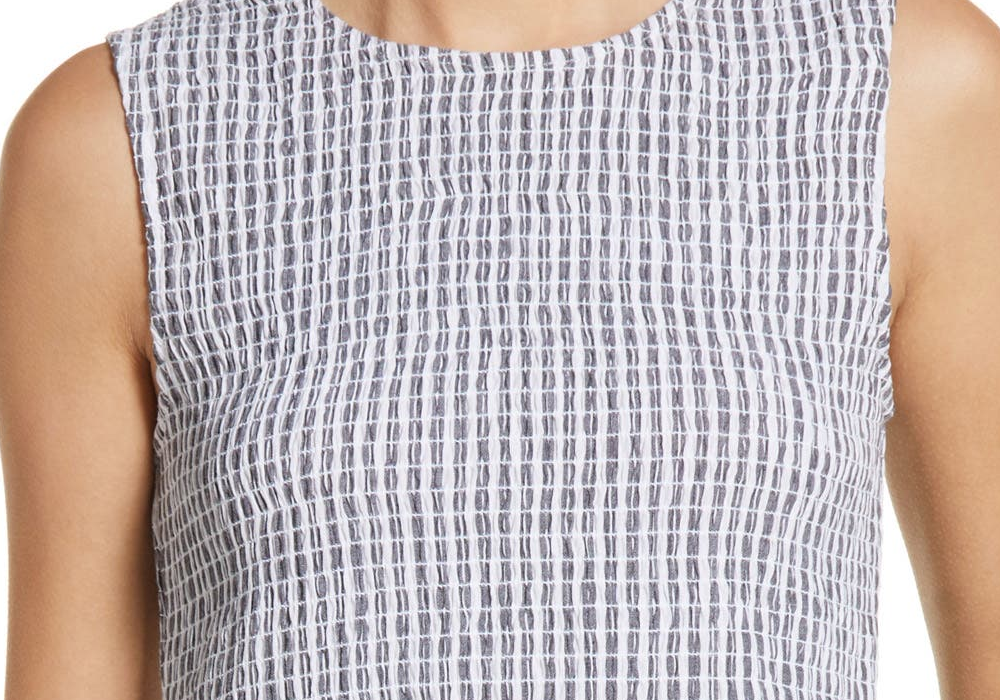 french-connection-womens-white-smocked-dress-size-4