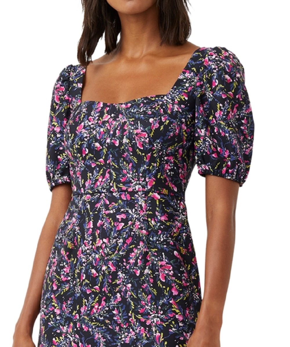 Vestido curto floral French Connection feminino Flores Whisper azul tamanho 8