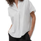 Blusa de popeline feminina French Connection, branca, tamanho extragrande