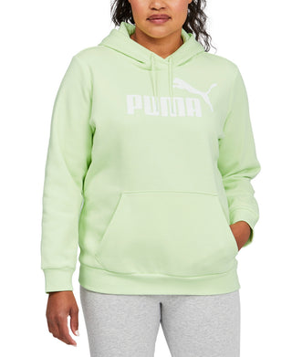 Puma Women's Logo Hoodie Green Size 2X