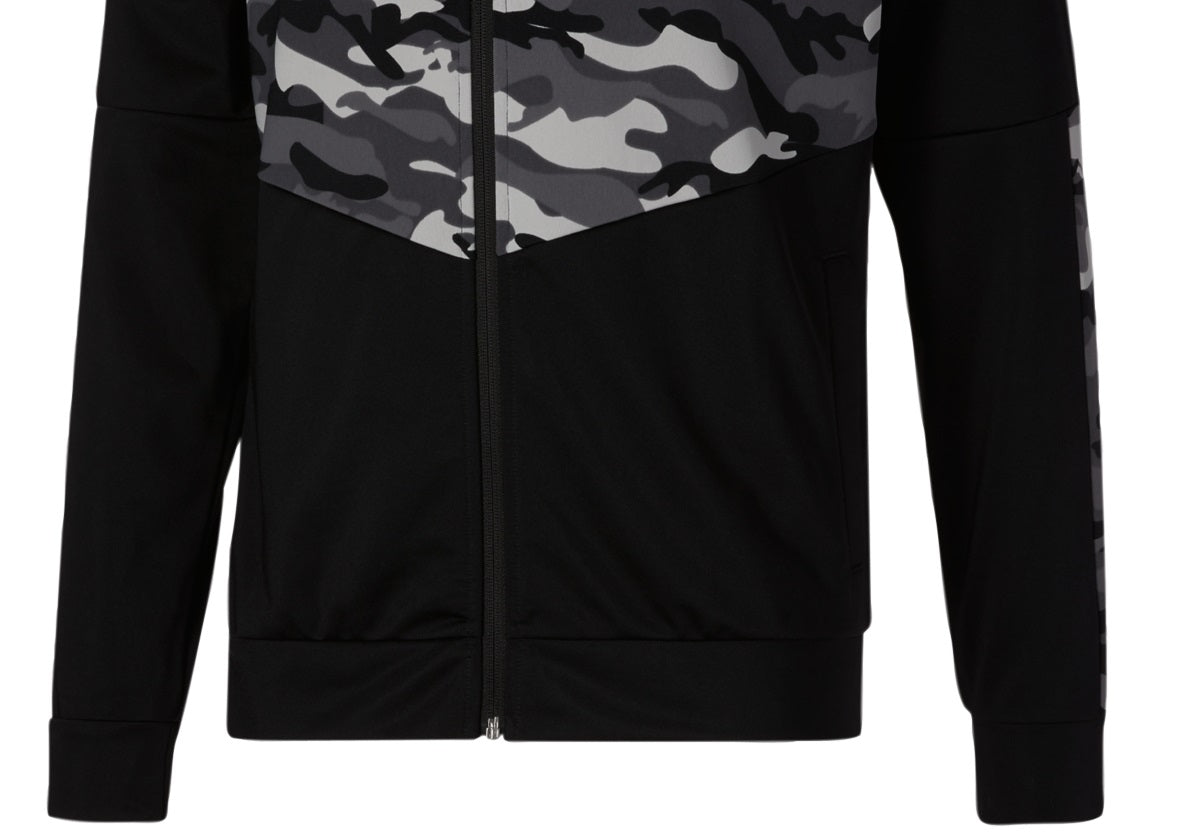 Jaqueta Puma Masculina Contrast Camo Full Zip Preta Tamanho Grande