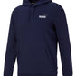 Moletom com capuz Puma masculino com logotipo bordado, azul, tamanho pequeno
