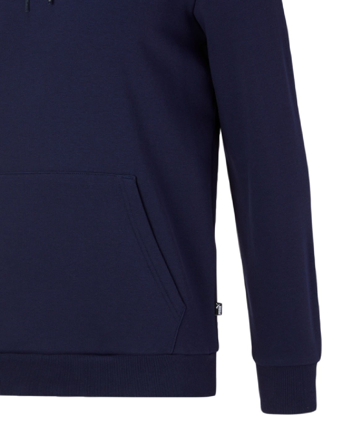 Moletom com capuz Puma masculino com logotipo bordado, azul, tamanho pequeno