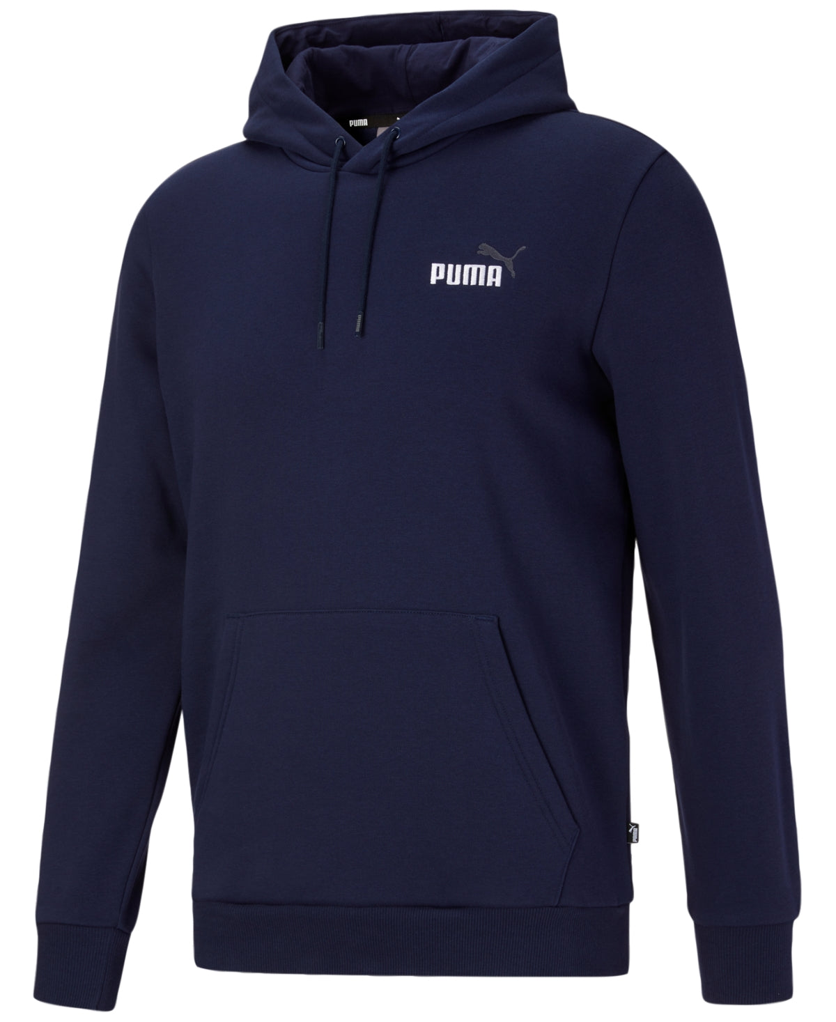 Moletom com capuz Puma masculino com logotipo bordado, azul, tamanho XX-G