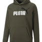 Puma Essential Oversized Two Color Logo Hoodie Masculino Verde Tamanho Pequeno